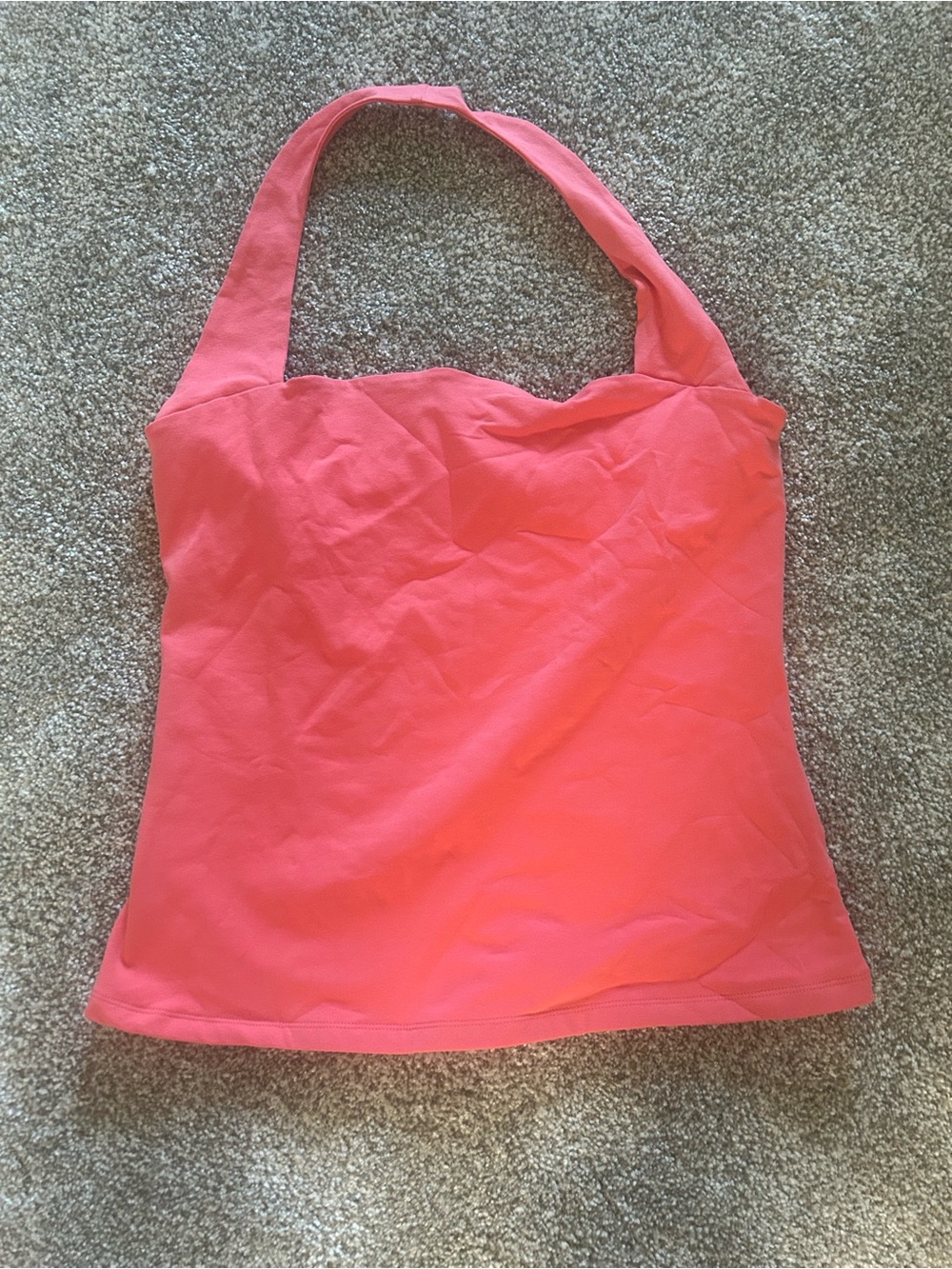 Boston Proper Coral Pink Halter Top